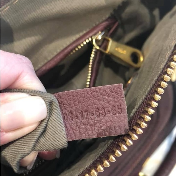 Chloe Marcie handbag. Burgundy. - Picture 4 of 5